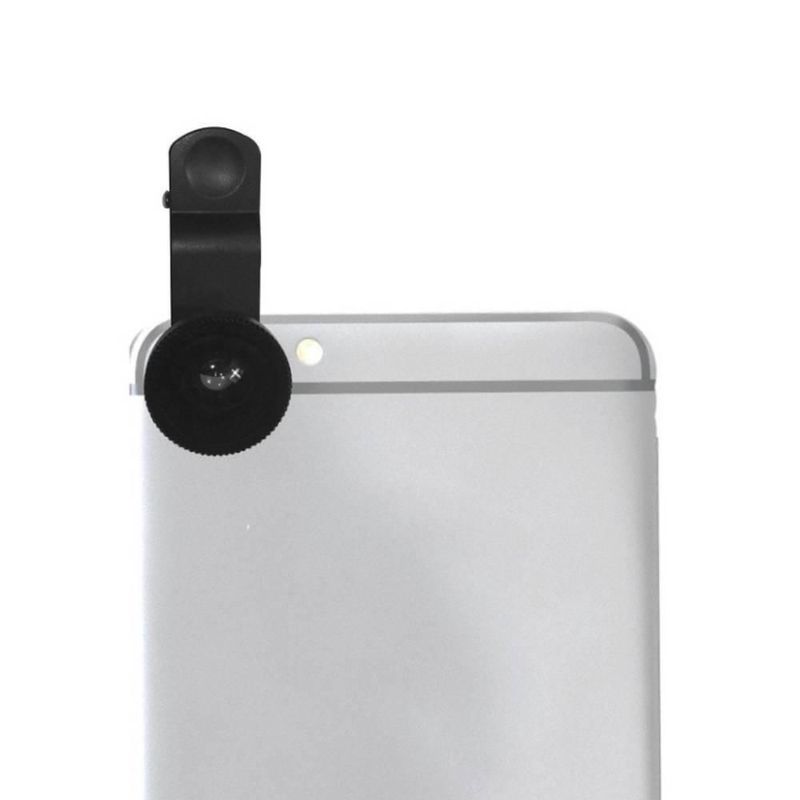 Kit de lentes 3 piezas BSP-LNSKT1BK Bower color negro para celular