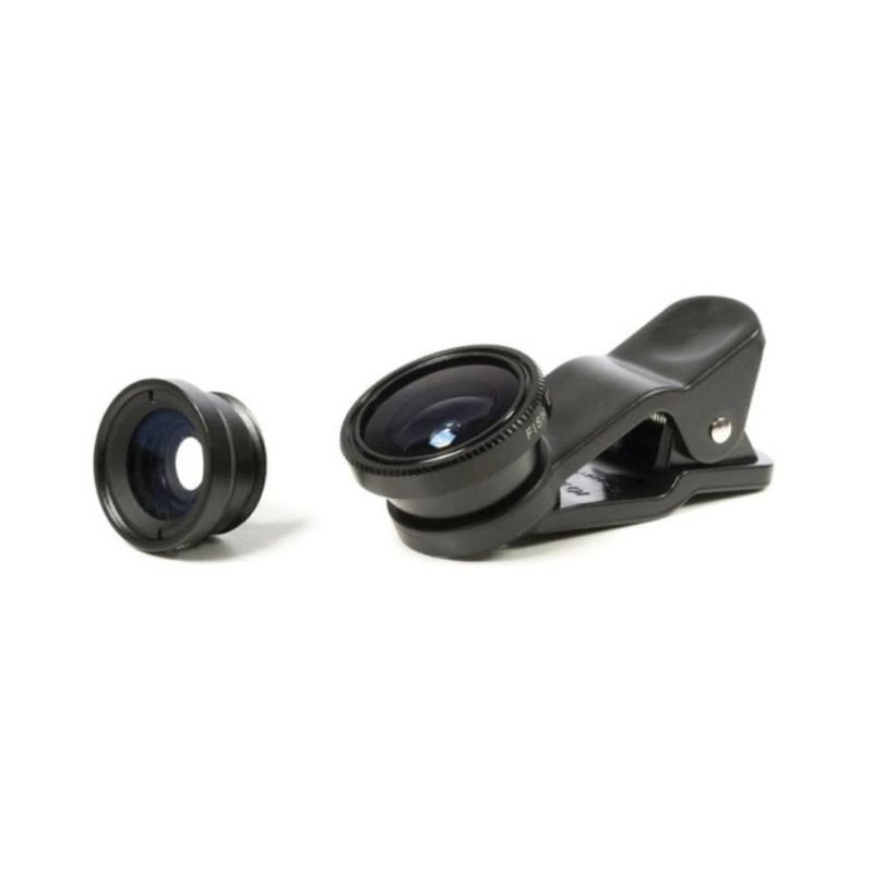Kit de lentes 3 piezas BSP-LNSKT1BK Bower color negro para celular