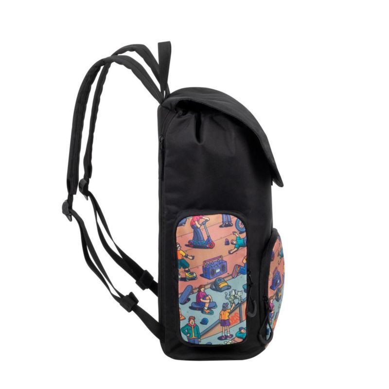Mochila Escolar 15L Estilo Skaters Resistente al Agua, Amplio Compartimiento para Cuadernos, Laptop, Tablet, Incluso Ropa