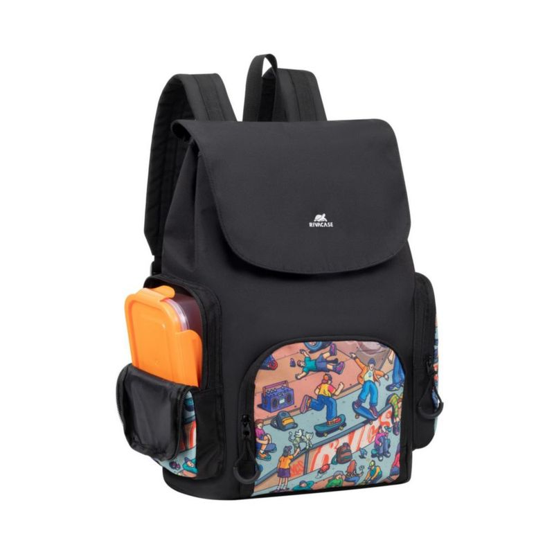 Mochila Escolar 15L Estilo Skaters Resistente al Agua, Amplio Compartimiento para Cuadernos, Laptop, Tablet, Incluso Ropa