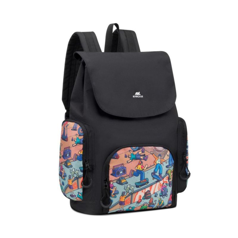 Mochila Escolar 15L Estilo Skaters Resistente al Agua, Amplio Compartimiento para Cuadernos, Laptop, Tablet, Incluso Ropa