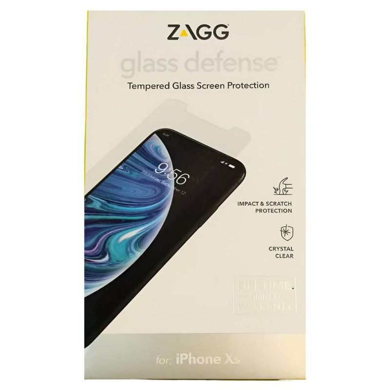 Mica de cristal para iPhone XS InvisibleShield Zagg Transparente