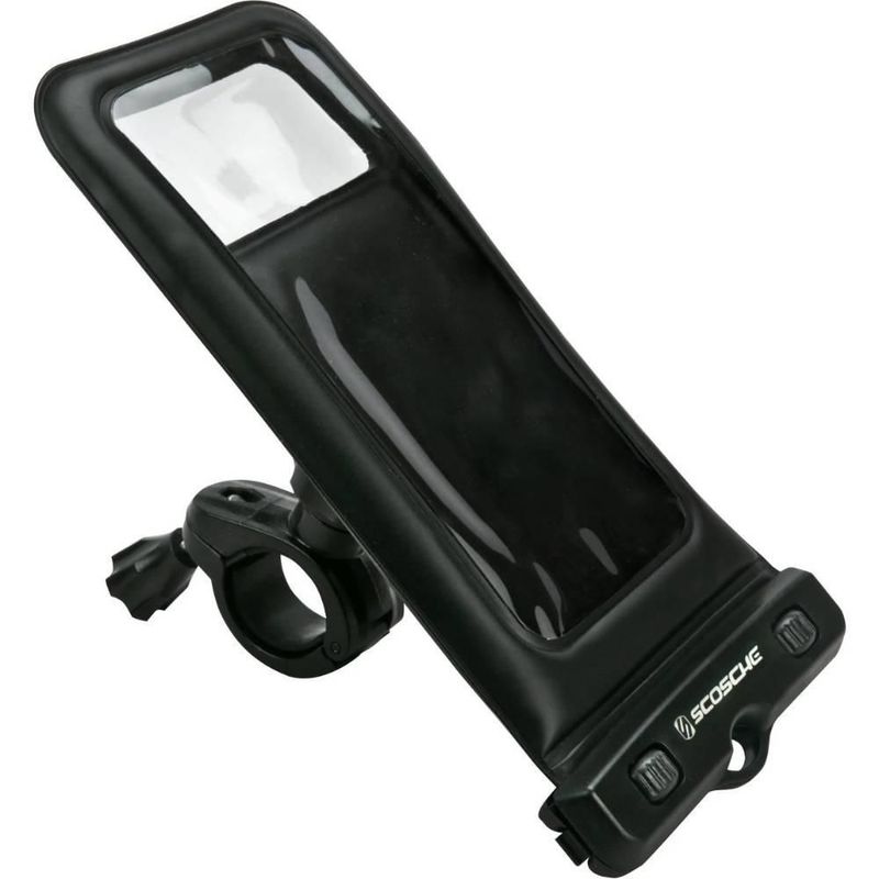 Soporte de celular impermeable Scosche para motocicleta negro