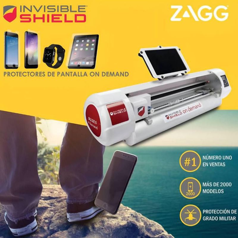 Pliego de mica para celular Zagg tamaño mediano para maquina cortadora