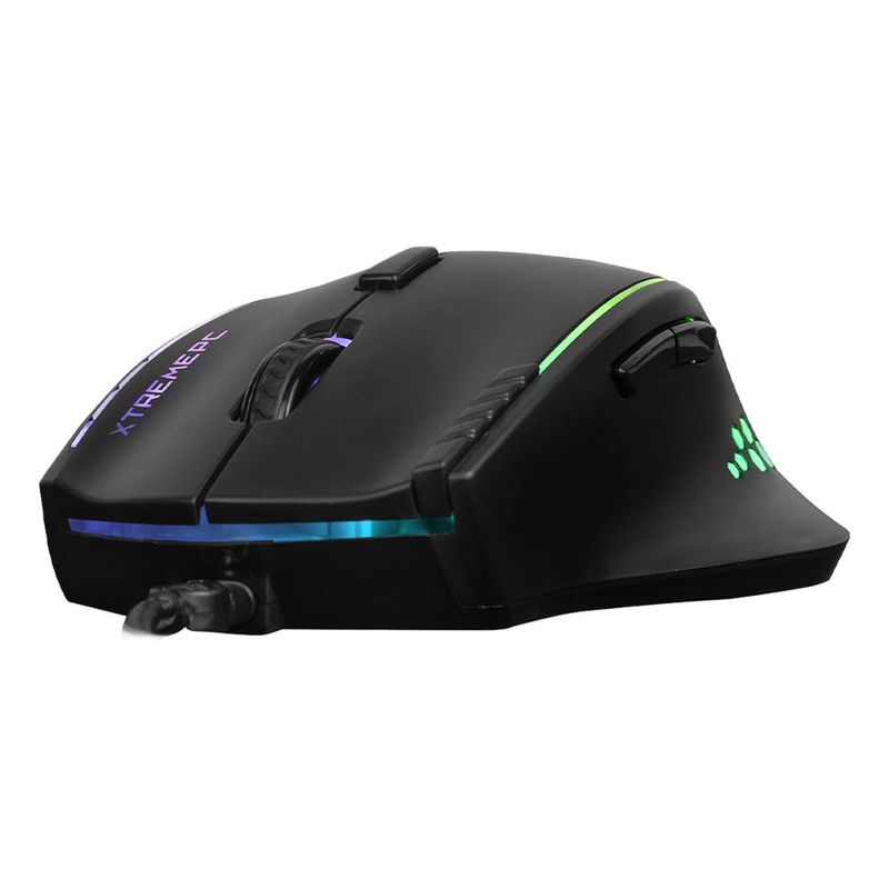 Kit gamer 4 en 1 xtreme pc gaming battle force español rgb usb negro