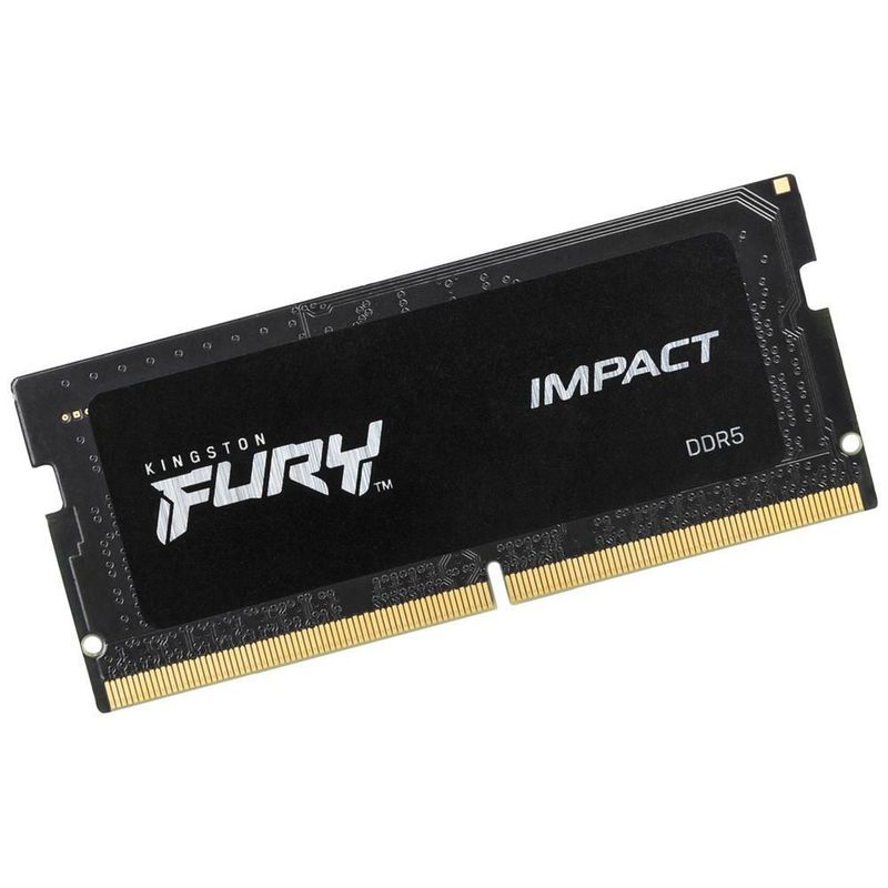 Memoria ram ddr5 32gb 5600mt/s kingston fury impact 1x32gb laptop negro kf556s40