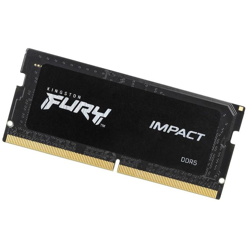 Memoria ram ddr5 32gb 5600mt/s kingston fury impact 1x32gb laptop negro kf556s40