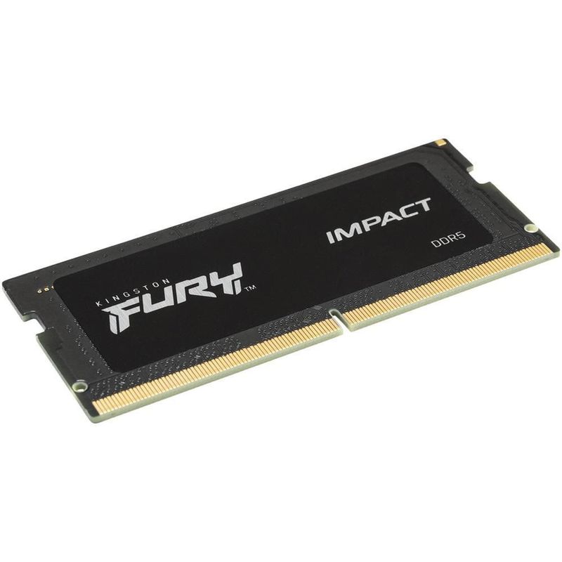 Memoria ram ddr5 32gb 5600mt/s kingston fury impact 1x32gb laptop negro kf556s40