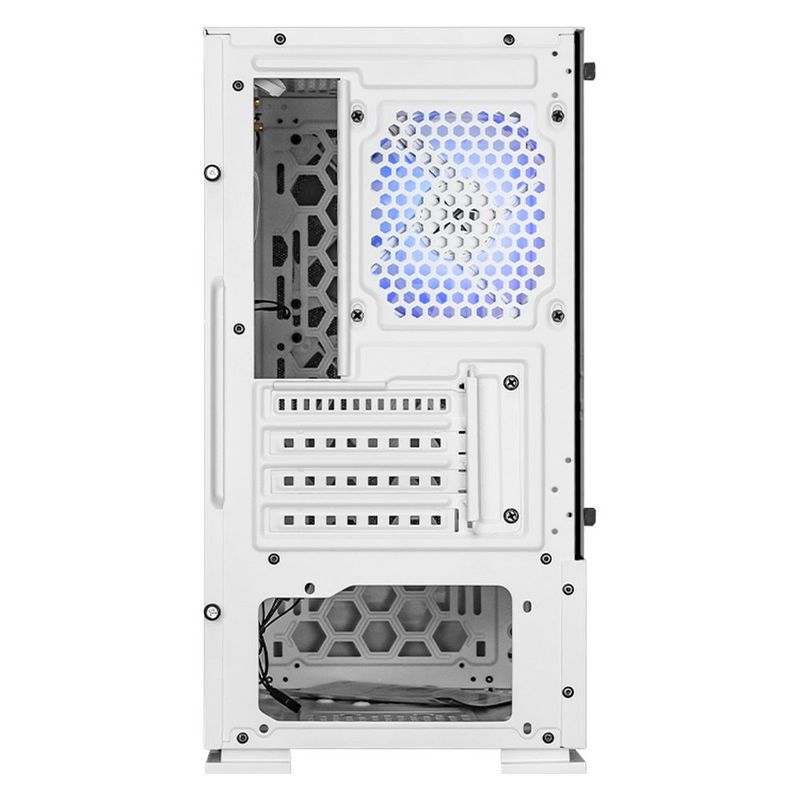 Gabinete xtreme pc gaming air flow mini torre 3 fan argb blanco