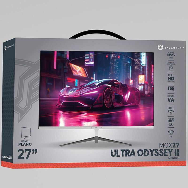 Monitor gamer 27 balam rush ultra odyssey ii mgx27 1ms 165hz fhd va led usb-c bl