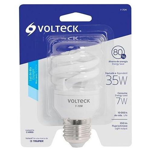 Foco Luz Cálida 5 W Espiral Mini T2 Volteck