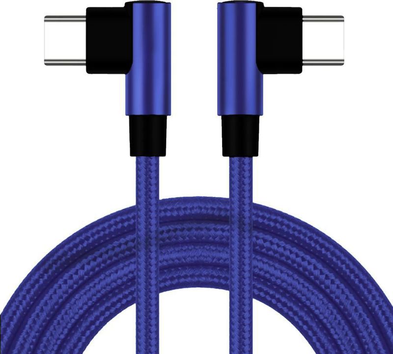 Cable de transferencia USB-C 90° MXDUP-001 SpeedBlue3LL Cable cargador de 3m USB-C