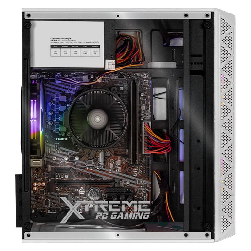 Xtreme pc gaming radeon vega 7 ryzen 5  16gb ssd 500gb white