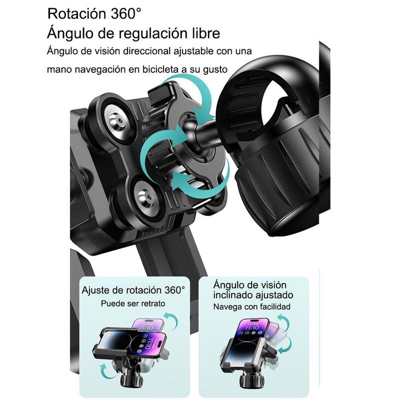 Soporte Celular Automóvil  Porta Celular para Auto Salpicadero Parabrisas Rejilla,Base Teléfono Automóvil para iPhone 15/14/13 Pro MAX,Huawei,HOGAWAY