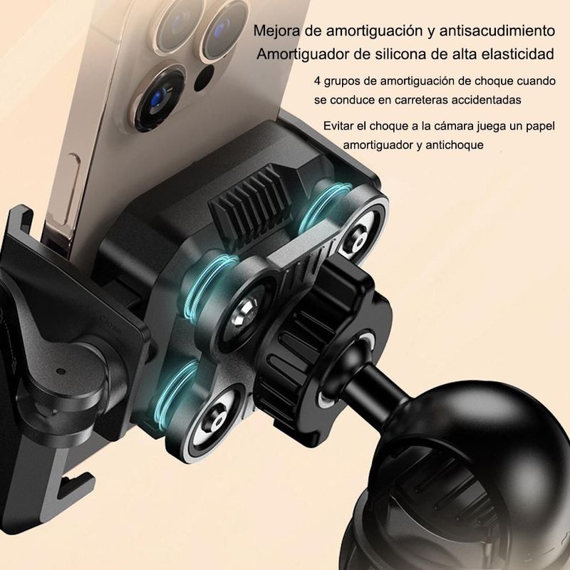 Soporte Celular Automóvil  Porta Celular para Auto Salpicadero Parabrisas Rejilla,Base Teléfono Automóvil para iPhone 15/14/13 Pro MAX,Huawei,HOGAWAY