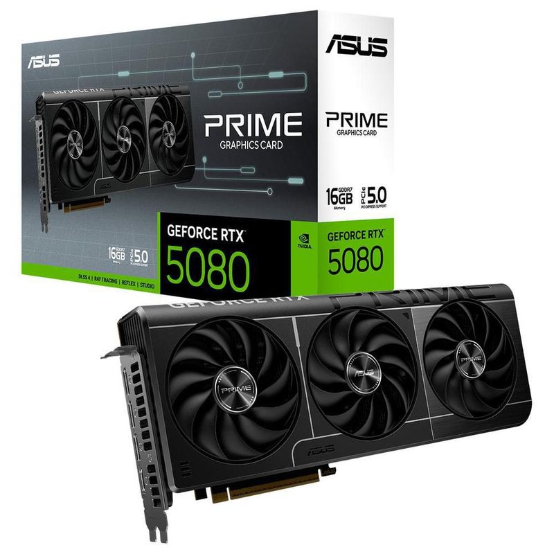 Tarjeta de video asus prime geforce rtx 5080 16gb gddr7