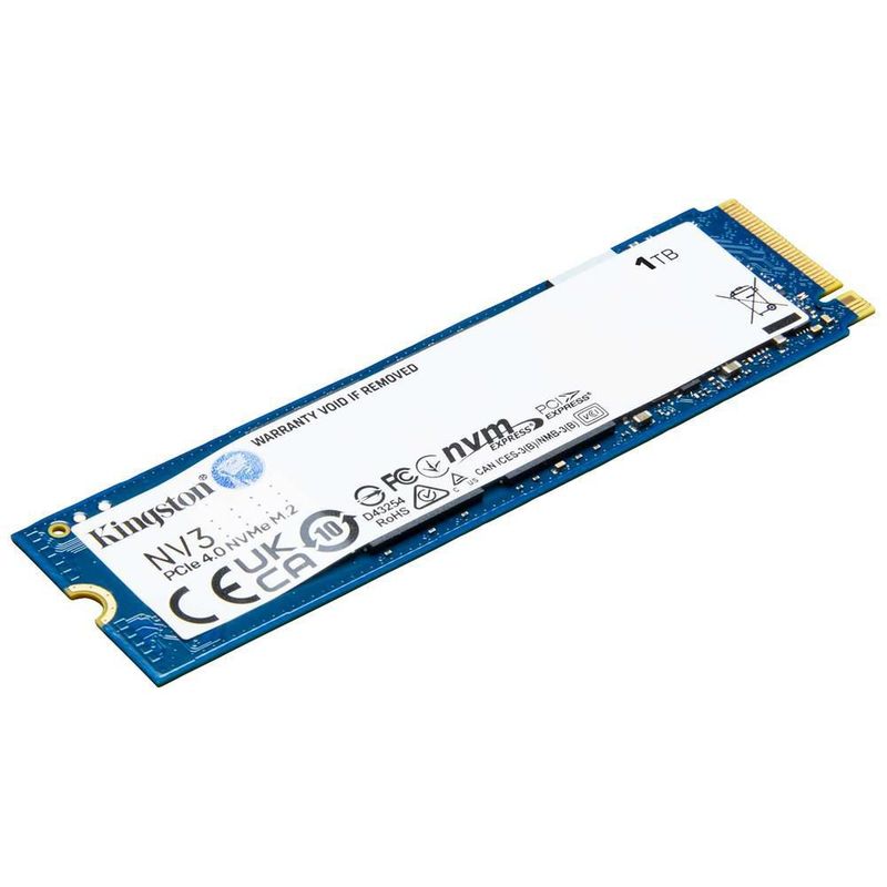 Unidad de estado solido ssd m.2 1tb kingston nvme pcie 4.0 6000/4000 mb/s snv3s/
