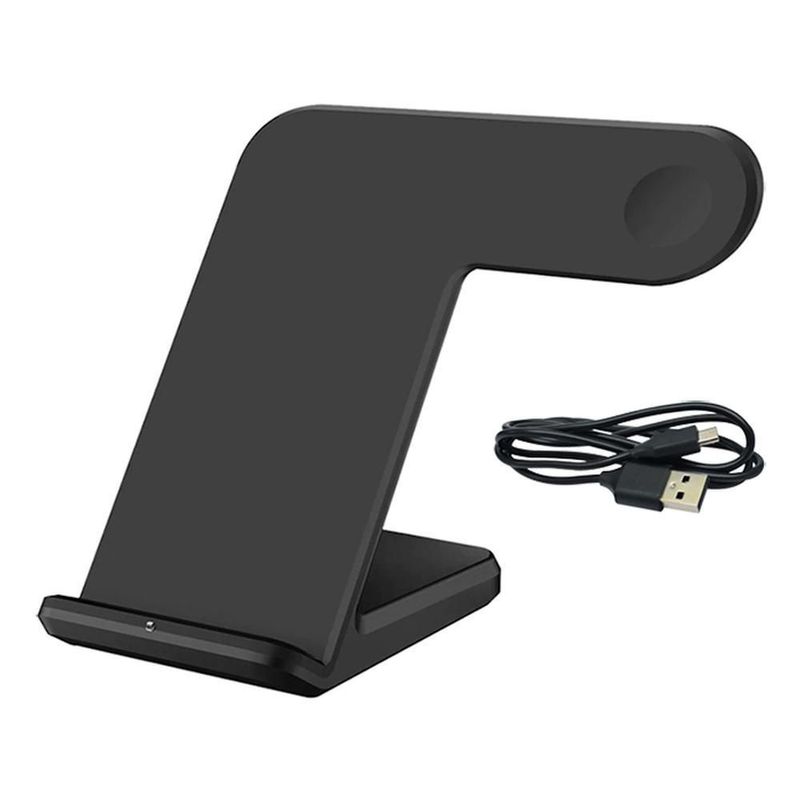Cargador Inalámbrico 2 en 1 Qi MXVCH-001 VertiCharge Soporte de Carga Qi VertiCharge