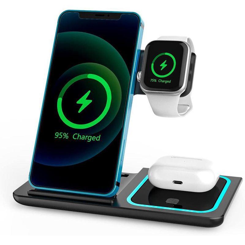 Cargador Inalámbrico MXSCS-002 SwiftChargeBlack Soporte de Carga Qi para Reloj