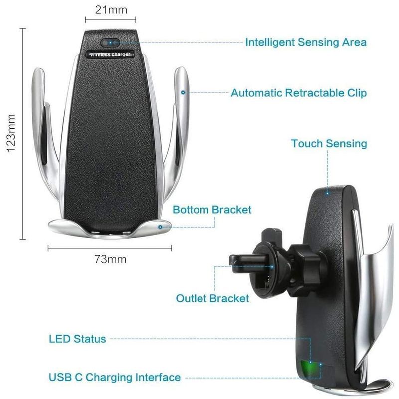 Cargador de Auto Inalámbrico Qi MXSSC-001 SensaCharge Cargador de Auto Innovador