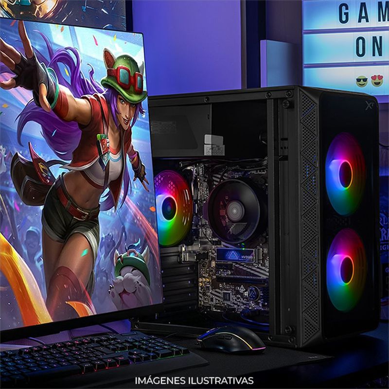 Xtreme pc radeon vega ryzen 7 16gb ssd 500gb monitor 23.8 bk