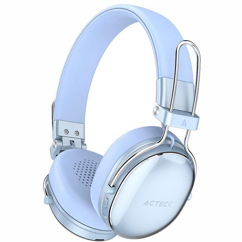 Audifonos diadema inalambrica acteck hp710 microfono azul