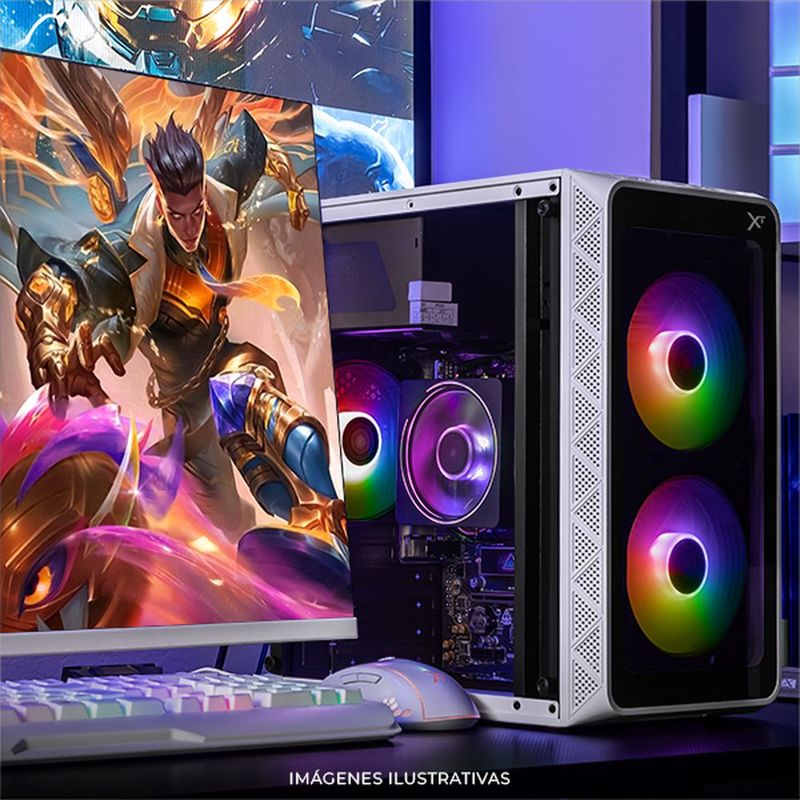 Xtreme pc radeon 780m ryzen 9 16gb ssd 1tb monitor 27 white