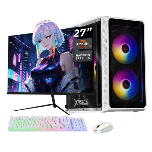 Xtreme pc intel core i7 16gb ssd 500gb monitor 27 wifi white