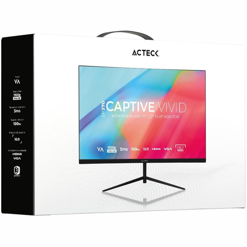 Monitor 27 acteck captive vivid ii sp270 100hz fhd ac-943154