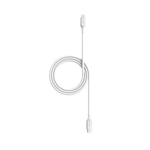 Cable lightning carga rápida 60w 1m mophie blanco