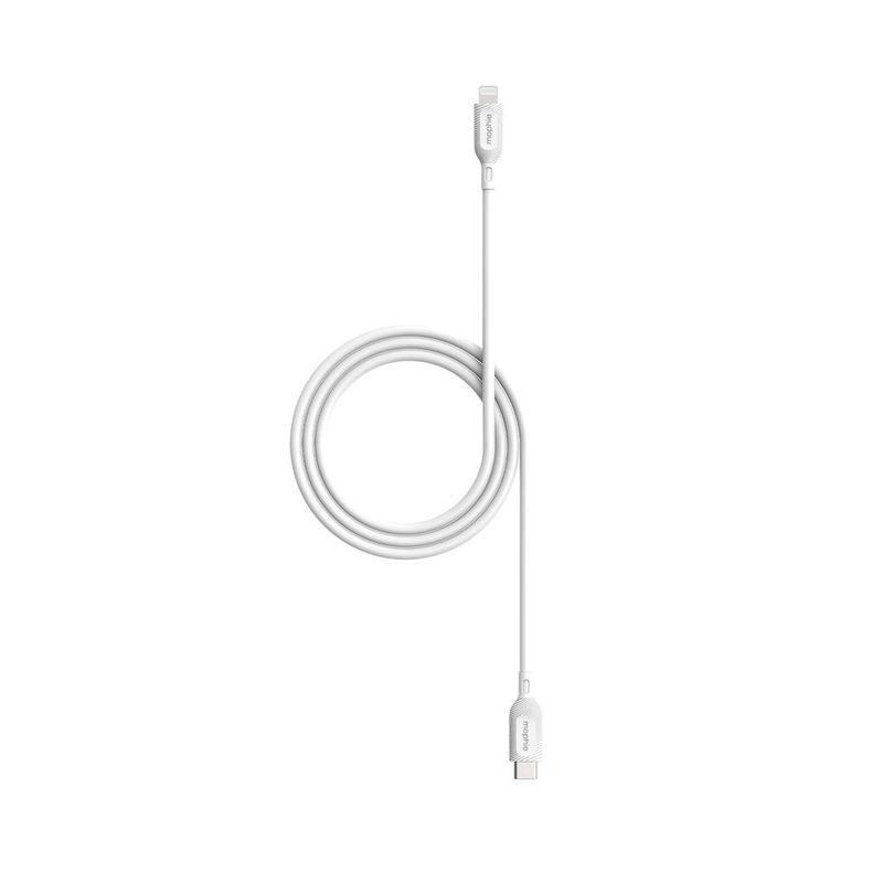 Cable lightning carga rápida 60w 1m mophie blanco