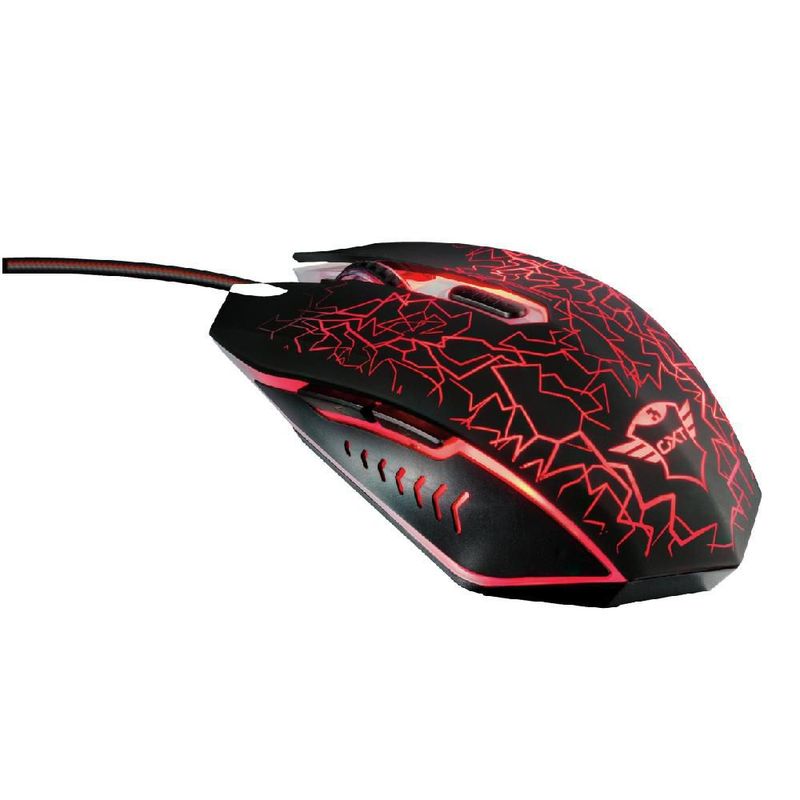 Kit Gamer Trust GXT 1180RW 4 en 1 Teclado RGB + Mouse 2400 DPI + Headset con Micrófono + Alfombrilla para PC y Consola