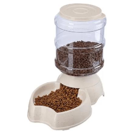 Dispensador Alimento Perro Gato Croqueta Mascota 2.3kg Sunny Beige