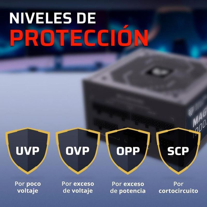 Fuente de poder 1000w gamer balam rush magnetar modular
