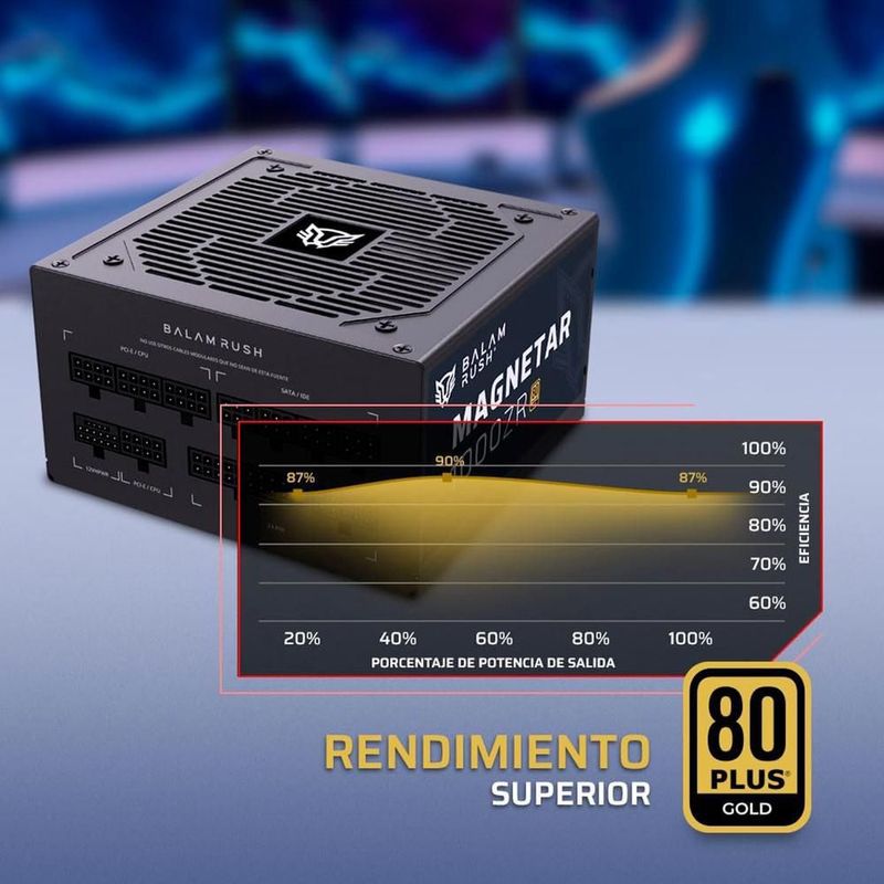 Fuente de poder 1000w gamer balam rush magnetar modular