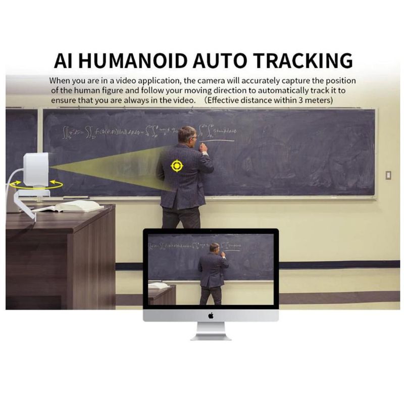 Cámara Web AutoTracking AutoFocus MXWEH-001 HumyCam Cámara Web para Videoconferencias