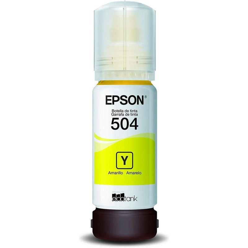 Botella tinta epson t504 l4150 l4160 l6161 l6171 amarillo
