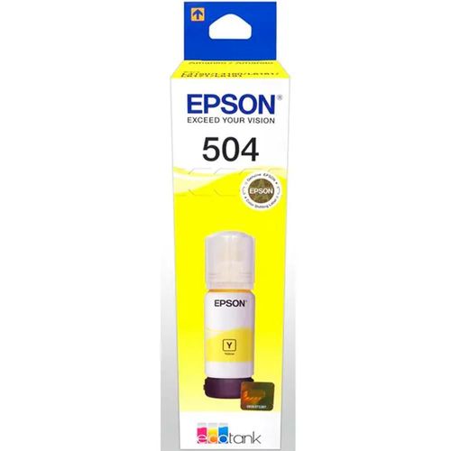 Botella tinta epson t504 l4150 l4160 l6161 l6171 amarillo