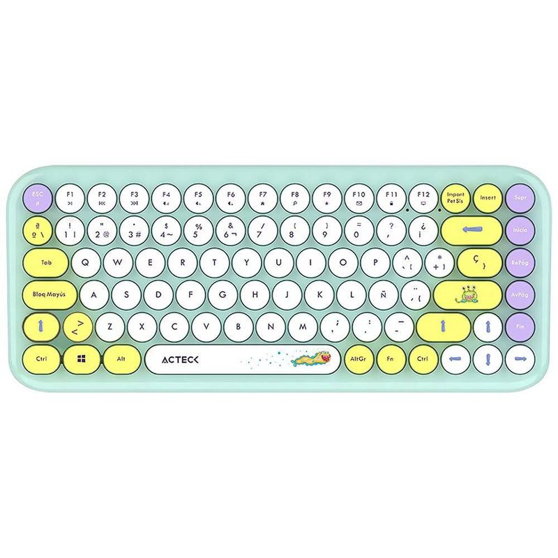 Kit teclado y mouse acteck creator mk480 inalambrico tiffany