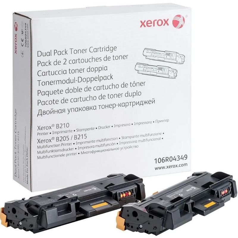 Toner kit 2 xerox work center compatible b210 b205 b215 106r04349