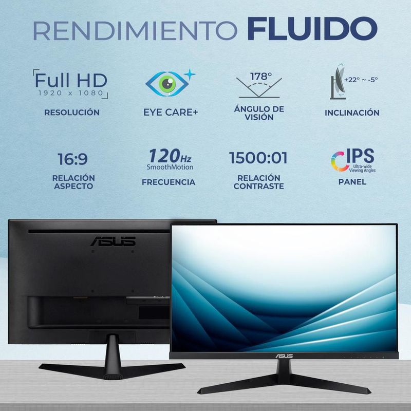 Computadora asus nuc essential intel n150 8gb 256gb monitor