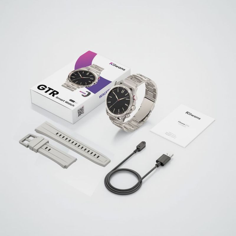 Audífonos G-Tide H21 Plata con Smartwatch Filwans GTR Plata