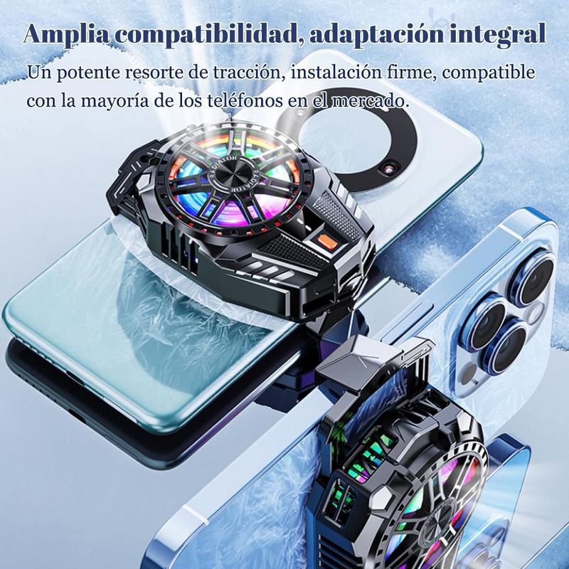 Radiador magnético para teléfonos móviles, enfriamiento rápido, diseñado para juegos, dispositivo mágico de refrigeraciónHOGAWAY