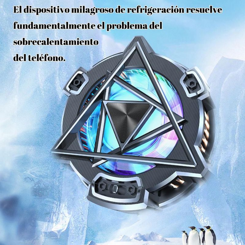 Radiador magnético para teléfonos móviles, enfriamiento rápido, diseñado para juegos, dispositivo mágico de refrigeraciónHOGAWAY