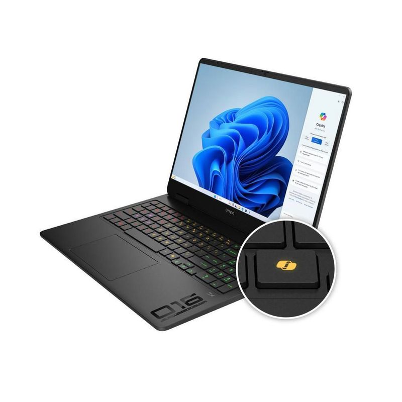 Laptop HP OMEN 16" 2K Intel Core Ultra 7 255H NVIDIA GeForce RTX 5060 16GB RAM 1TB SSD