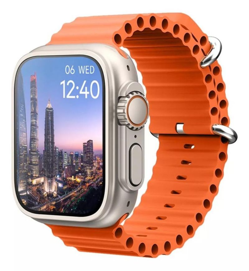 Reloj Smartwatch Inteligente M9 Ultra Mini Nfc Ips  NARANJA