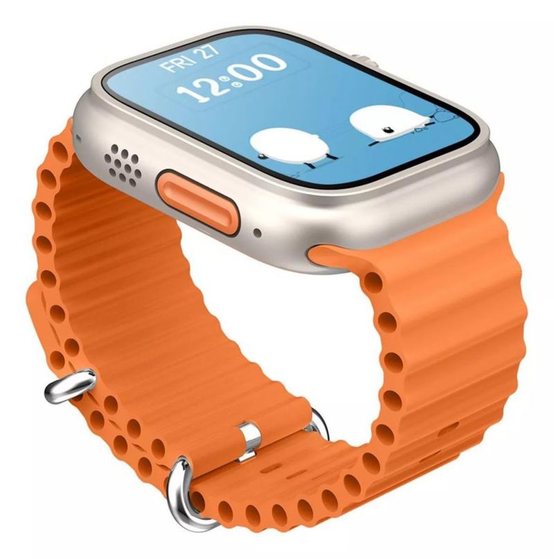 Reloj Smartwatch Inteligente M9 Ultra Mini Nfc Ips  NARANJA