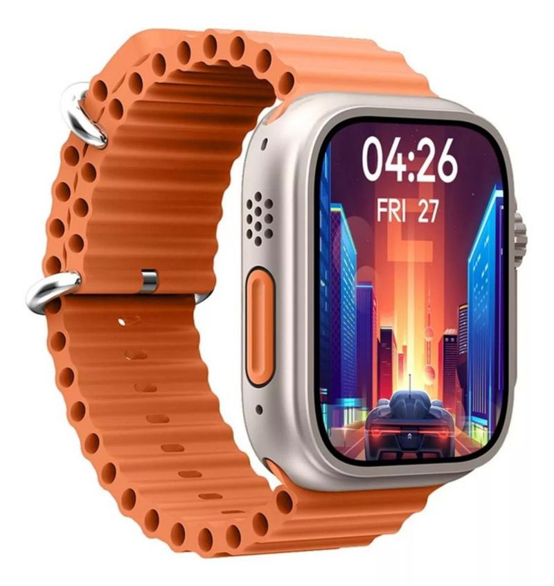 Reloj Smartwatch Inteligente M9 Ultra Mini Nfc Ips  NARANJA