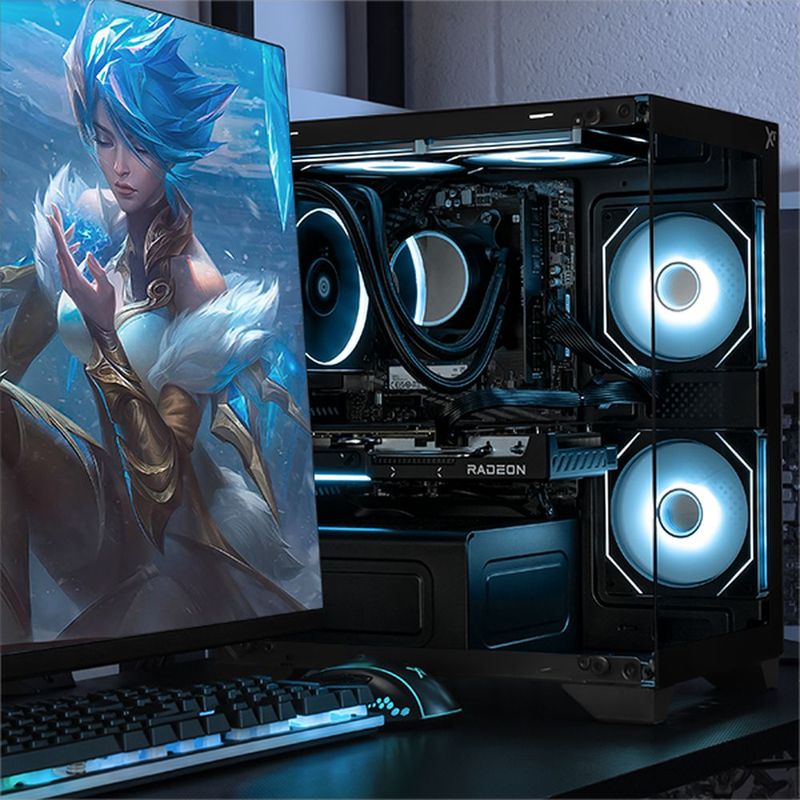 Xtreme pc gaming rx 9060 xt ryzen 7 16gb ssd 1tb wifi black