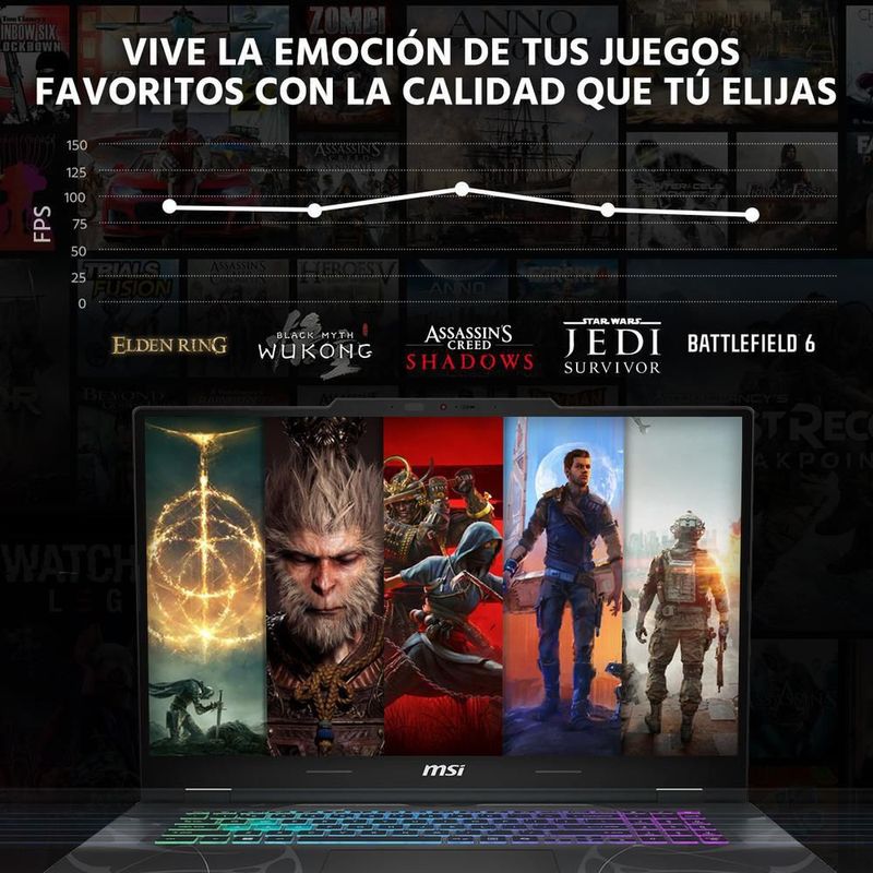 Laptop gamer msi cyborg rtx 5060 core i7 16gb ddr5 ssd 1tb